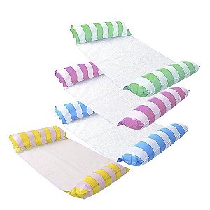 4 Cama Rede Boia Reclinável Flutuante Inflável Para Piscina