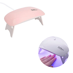 1 Mini Cabine Led Uv Estufa Seca Unha Esmalte Gel Fibra Nail