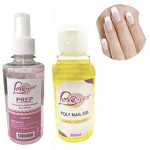 1 Kit Prep Higienizador Monomer Liquido Poligel Acrigel Unha