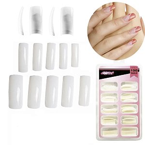 Tips Unhas Postiça Sorriso Alongamento Gel Acrigel Acrílica