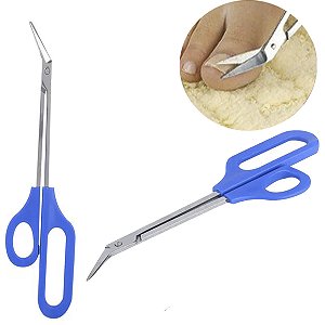1 Tesoura Curva Cortador Unha Grossa Encravada pés pedicure