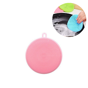 Esponja Bucha Silicone Reutilizável Limpeza Lavar Louça Pia