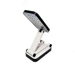 Luminária Luz  Mesa Articulável Abajur 24 Led Recarregável