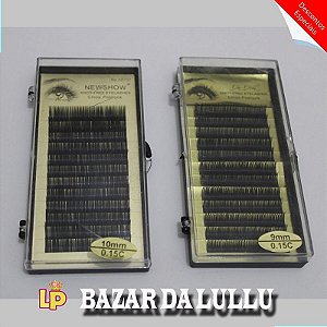 kit 2 Caixas de Cílios DaDiva Fio a Fio 9mm e 10mm 0.15C