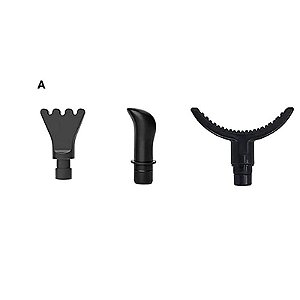 3 Ponteira Reposição Massageador Pistola Alivio Dor Muscular