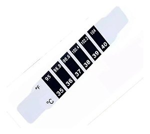 2 Fita Medido Temperatura Corporal Testa Febre Bebê  Criança