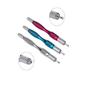 Caneta Tebori  Giratório Ponta Dupla Microblading