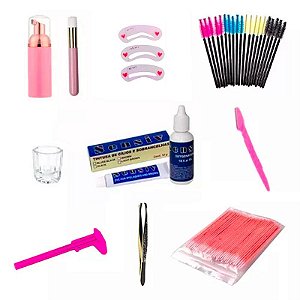 Kit Tintura Para Cílios E Sobrancelhas Sensiv Completo