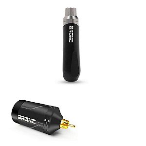 Kit 1 Pen Tattoo  V6 + 1 Fonte Bronc   Camuflagem  Micro