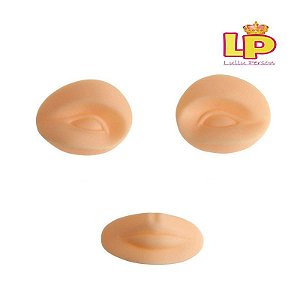 1 Refil De Olhos E Boca Para Cabeça 3d