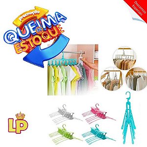 Organizador De Cabides 8 Em 1 Armário 360 Graus Guarda Roupa