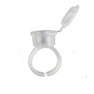 Anel Batoque Para Tinta E Cola  Para  Micro Cilios Com Tampa
