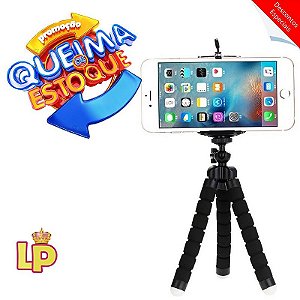 Tripé Celular Portátil Mini Suporte Flexível Universal 18cm
