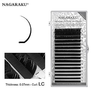Cílios Nagaraku  0.07 Curvaturas Lc Premium Mix 7 Ao 15mm