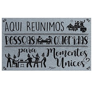 Tapete Entrada Lar Porta Frases Legais Antiderrapante 40x60