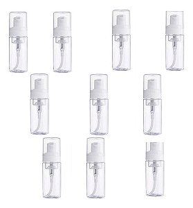 10 Frasco Pump P / Fazer Espuma E Higienizacao Facial 100ml