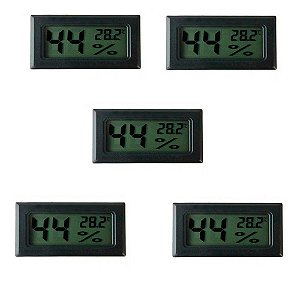 5 Higrômetros Termômetro Digital Temperatura Umidade Cílios