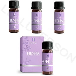 Kit 4 Cores  Henna Nuance Para Sobrancelhas