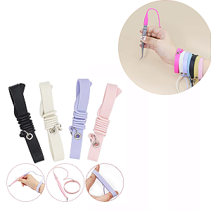 Pulseira Bracelete Silicone Para Pinças  Extensão De Cílios