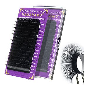 Cílios Nagaraku Mink Para Extensão Fio A Fio 0.15c- 16 Fls
