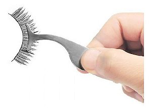 Pinça Aplicadora De Cílios Postiços Em Inox