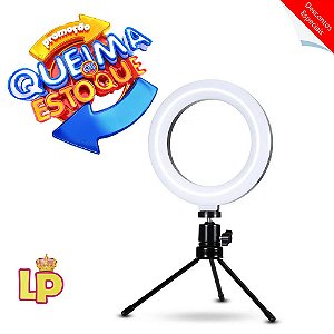 Iluminação Ring Light Anel De Luz Led Selfie Maquiagem 16cm