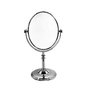 Espelho Lente Aumento 10x Maquiagem 13cm Ventosas De Fixação