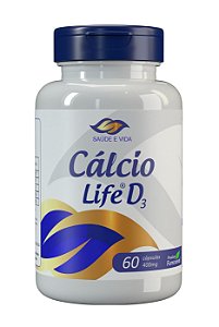 Cálcio Life D3,  60 Cápsulas, 400 mg