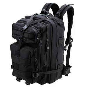 Mochila Tatica Militar Preta 30L