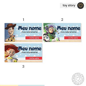 ETIQUETA ESCOLAR  Toy Story