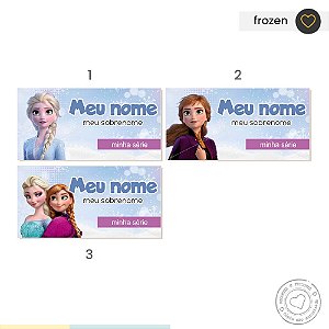 ETIQUETA ESCOLAR  Frozen