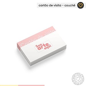 CARTÃO DE VISITA - couché