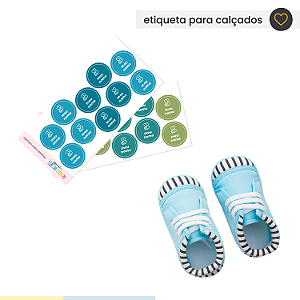 Etiqueta para calçados - meninos