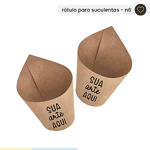 Rotulos Kraft para sucutentas N6 - Personalizado