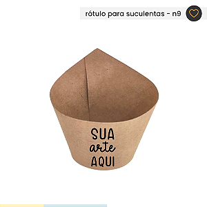 Rótulo Kraft para suculentas N9 - Personalizado