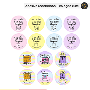 Adesivo embalagem - Coleção Cute