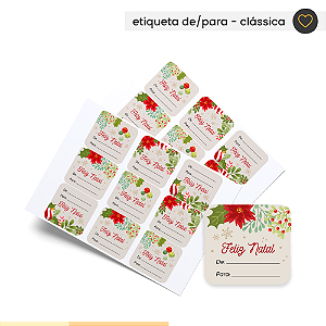 Adesivo De/Para Clássica - 18 unid