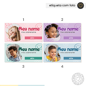 ETIQUETA ESCOLAR  Foto