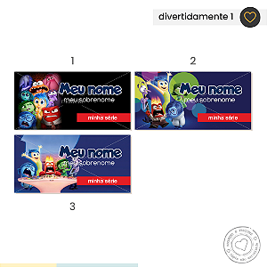 ETIQUETA ESCOLAR  Divertidamente