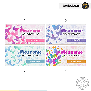 ETIQUETA ESCOLAR Borboletas