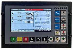 Interface e Placa Controladora 3 Eixos DDCS
