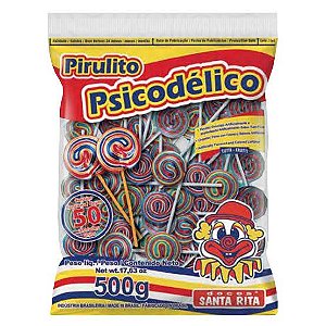 Pirulito Psicodélico /Santa Rita c/ 50 unid.