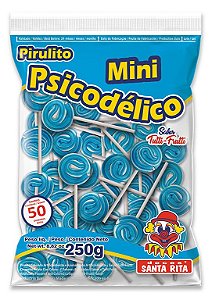 Pirulito Psicodélico Mini Santa Rita c/ 50 unid.