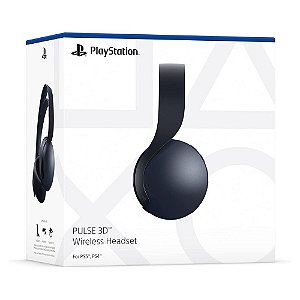 Headset Sem Fio Pulse 3D Preto Sony PS5 Novo