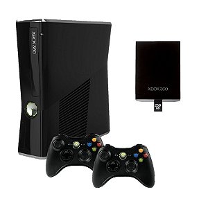 Xbox 360 Slim 250GB 2 Controles Seminovo