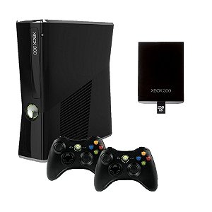 Xbox 360 Slim 4GB Branco + Jogo Brinde - Microsoft