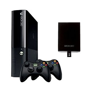 Xbox 360 Super Slim 250GB 1 Controle e Kinect Seminovo