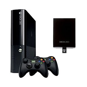 Xbox 360 Super Slim 250GB 2 Controles Seminovo