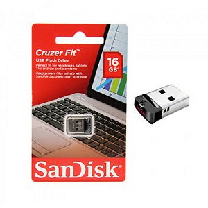 Pen Drive Cruzer Fit Sandisk 16GB Novo