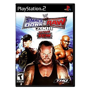 Jogo SmackDown Vs. Raw 2008 PS2 Usado S/encarte